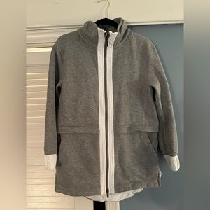 Lululemon gray and white zip up